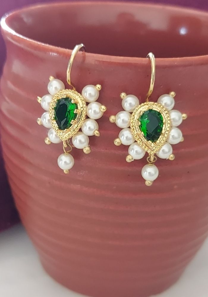 Designer Green Stone Tanmani Bugdi