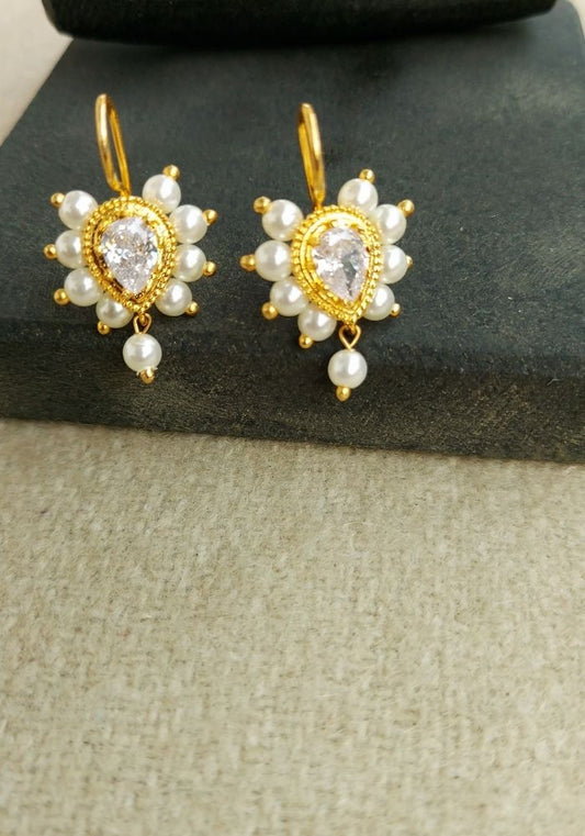 Designer White Stone Tanmani Bugdi