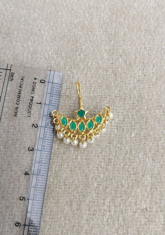 Green Chandrakor Bugdi cum Earring