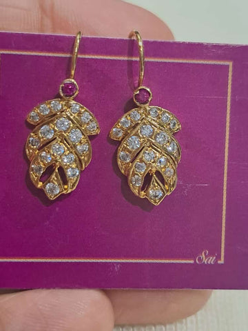 Designer Leaf Bugdi cum Earring