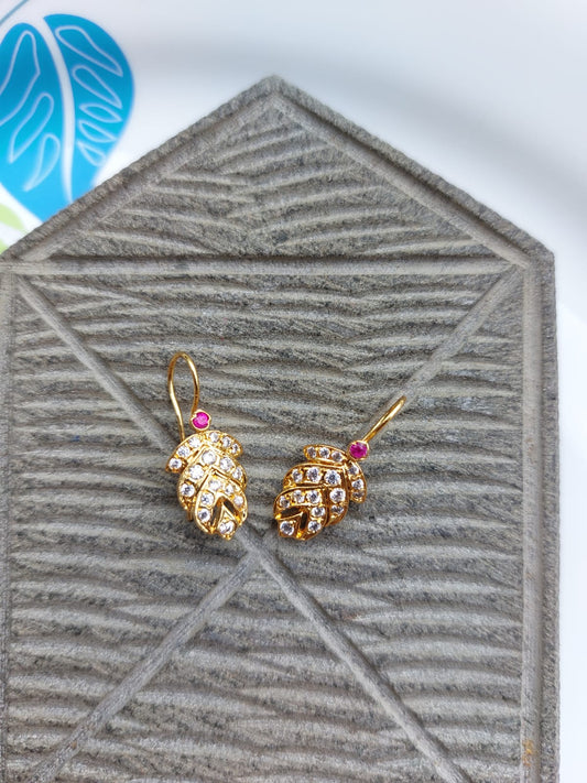 Designer Leaf Bugdi cum Earring