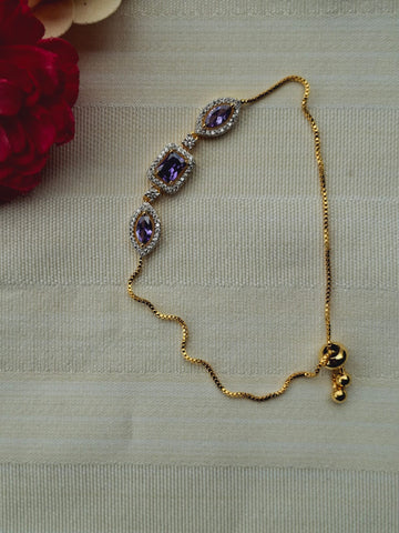 Beautiful Adjustable Violate Designer Bracelet