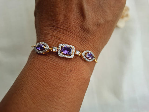 Beautiful Adjustable Violate Designer Bracelet