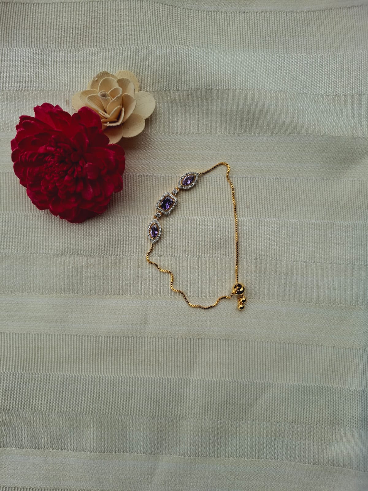 Beautiful Adjustable Violate Designer Bracelet