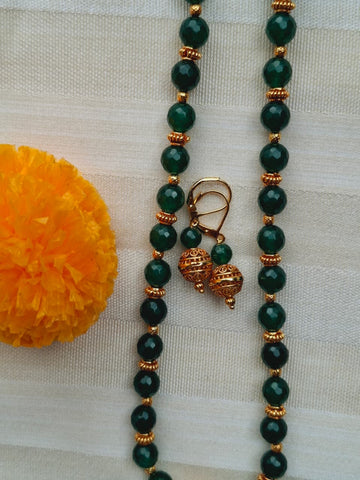 Elegant Green Bead Neacklace