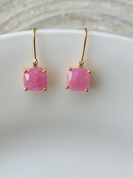 Translusant Pink Danglers