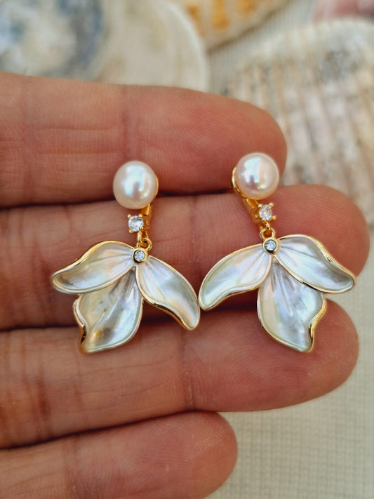 Three Leaf Designer Earrings