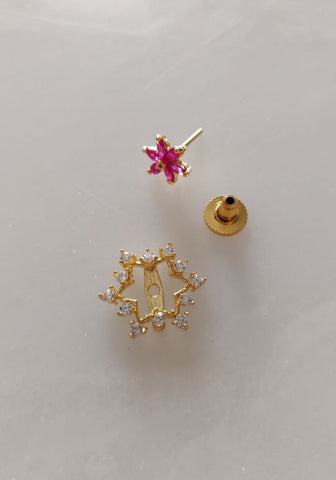 Star Flower Changeable Earrings 5 in 1