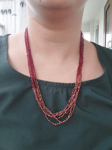 Designer Red Crystal Chain