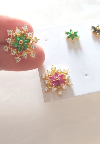 Star Flower Changeable Earrings 5 in 1