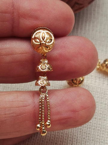 Classic Traditional Two in One Golden Danglers