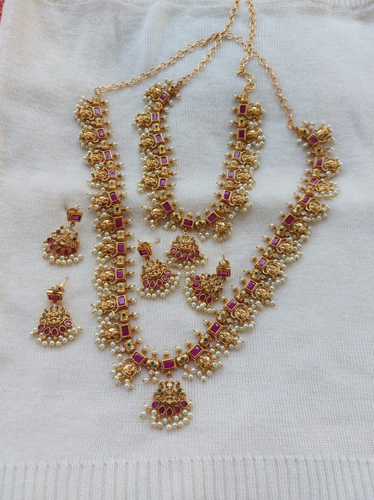 Designer Combo Set Long Necklace 2200 Short Necklace 1500