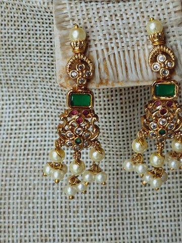 Rani Laxmibai Designer Necklace Multicoloured