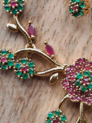 Beautiful Multicolored American Diamond Set