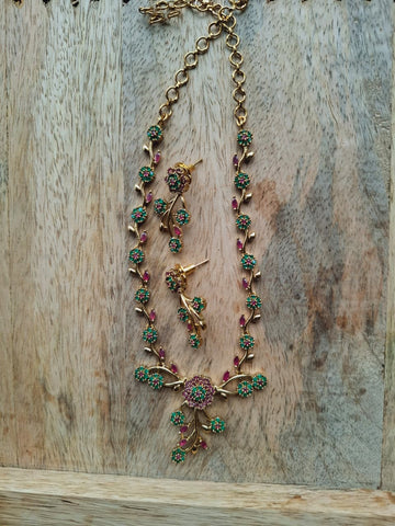 Beautiful Multicolored American Diamond Set