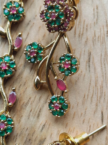 Beautiful Multicolored American Diamond Set