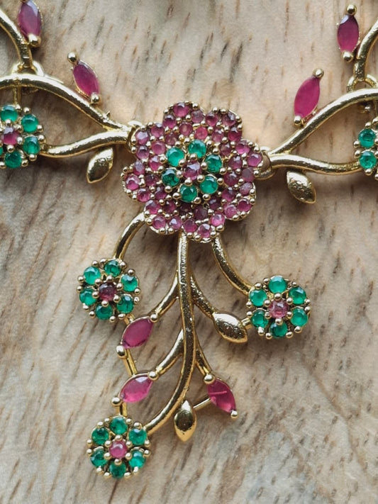 Beautiful Multicolored American Diamond Set