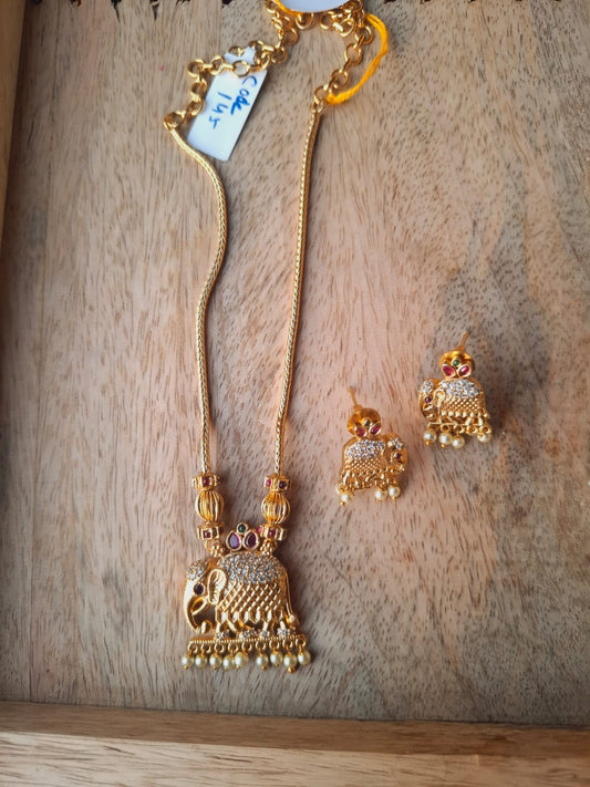 Elegant Gajendra Necklace Set
