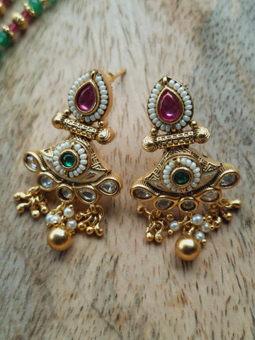 Elegant Rajwadi Necklace set