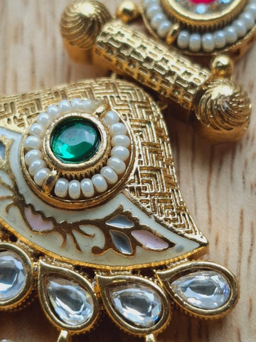 Elegant Rajwadi Necklace set