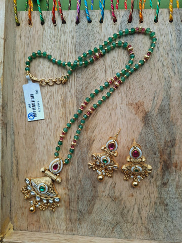 Elegant Rajwadi Necklace set