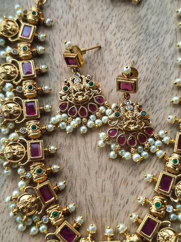 Temple Karwari Royal Necklace Set