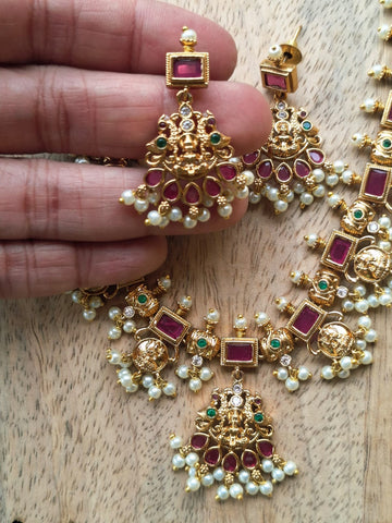 Temple Karwari Royal Necklace Set