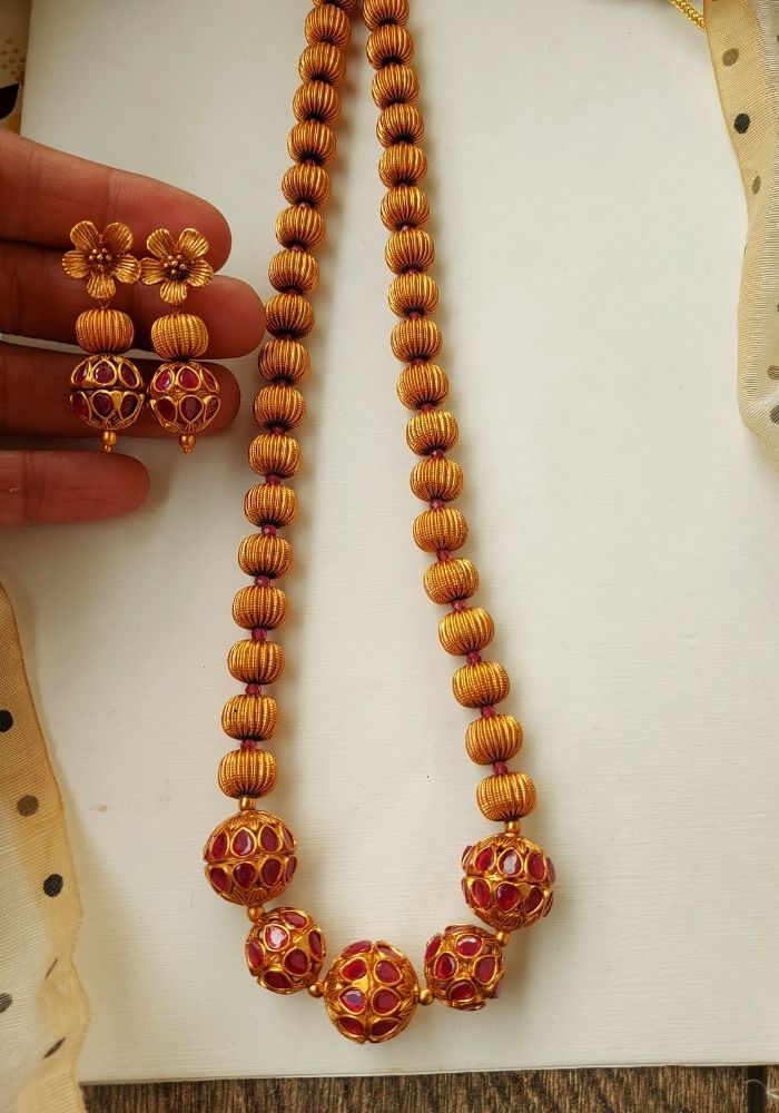 Designer Temple Beads Set 1