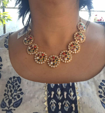 Navratna Designer Necklace