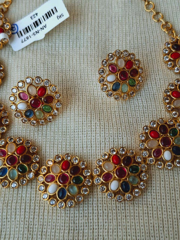 Navratna Designer Necklace