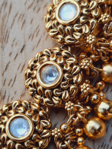 Exquisite Royal Golden Kundan Necklace