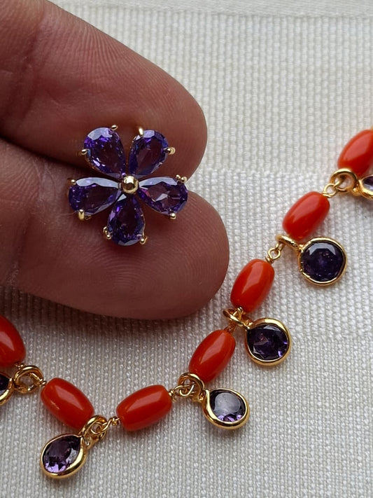 Beautiful Violate Coral Designer Set