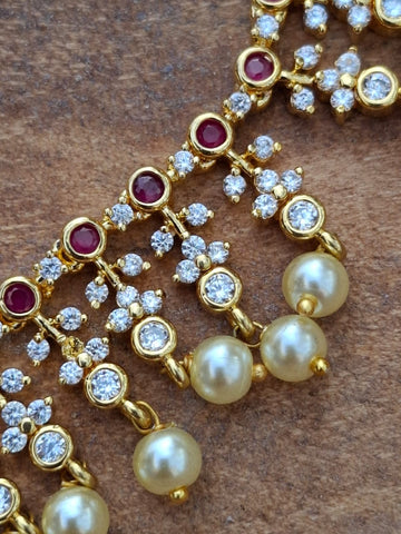 Classic American Diamond Designer Necklace