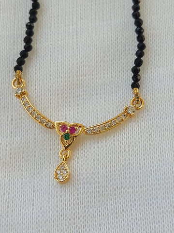 Cute Crystal Mangalsutra without earrings