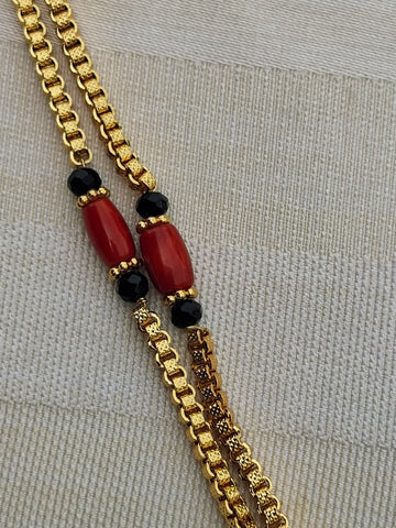 Golden Coral Mangalsutra Chain