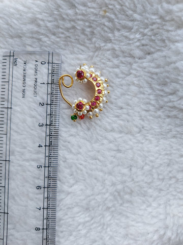 Two Flower Pearl Nath