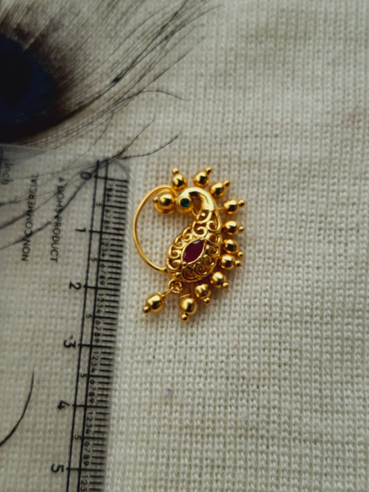 Golden Peacock Nath