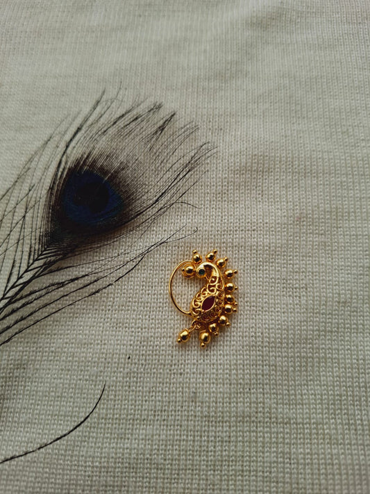 Golden Peacock Nath