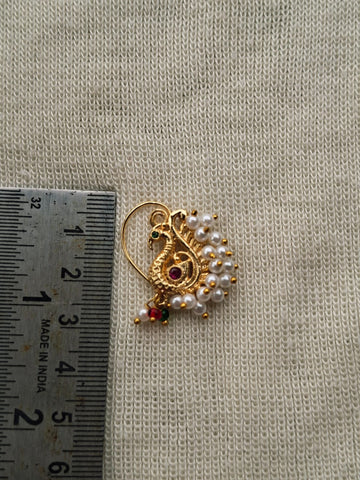Pearl Royal Peacock Nath