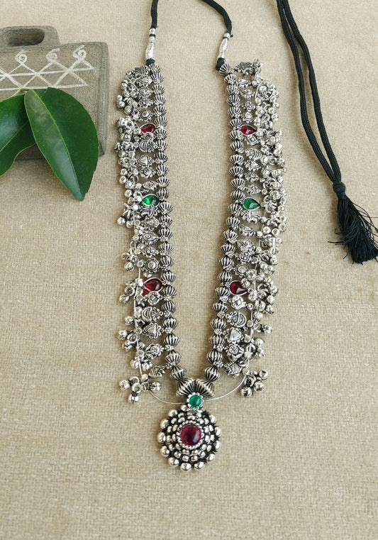 Oxidised Heavy Long Kolhapuri Saaj 2