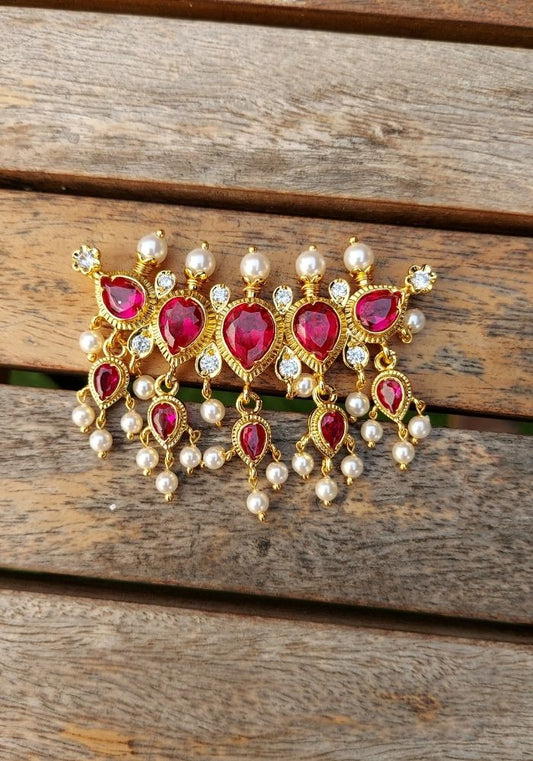 Full Red Puneri Tanmani Pendant