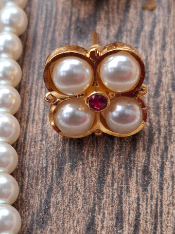 Single Pendant Pearl Set (Radha)