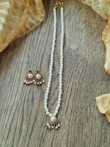 Single Pendant Pearl Set (Rama)