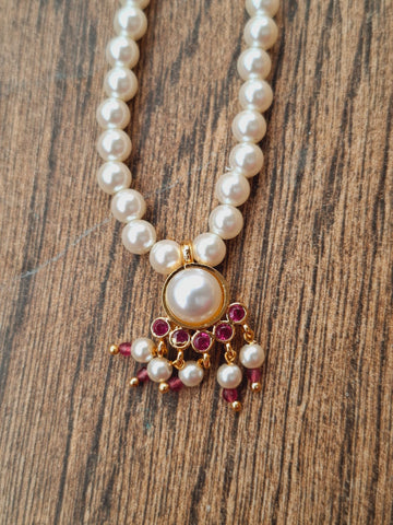 Single Pendant Pearl Set (Rama)