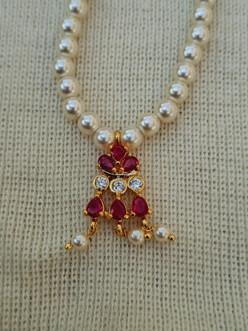 Single Pendant Pearl Set (Rama)