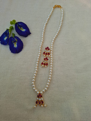 Single Pendant Pearl Set (Rama)