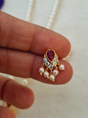 Single Pendant Pearl Set (Asmita)