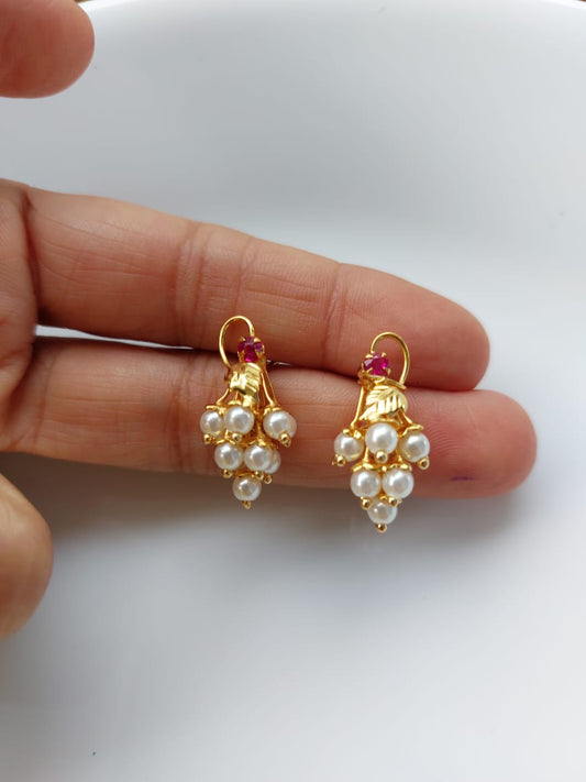 Pearl Draksha Earrings