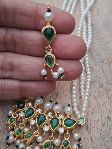 Full Green 5 Pota Mani Small Tanmani