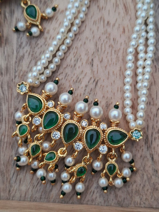 Full Green 5 Pota Mani Small Tanmani